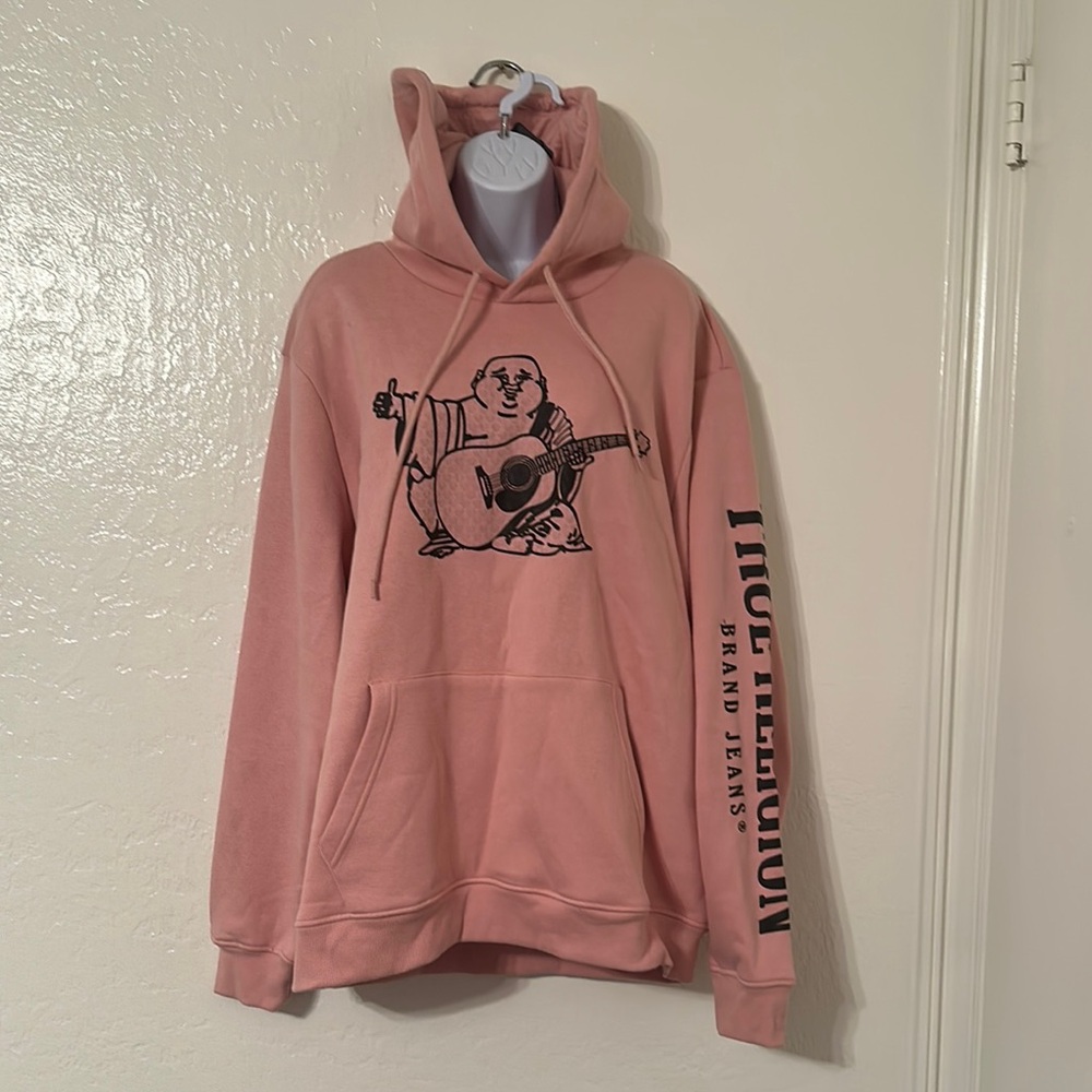 True Religion Pink Graphic Hoodie
